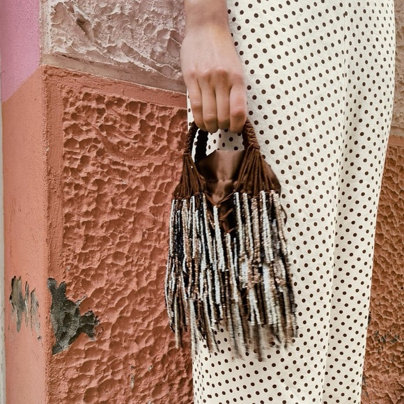 Zara beaded mini bucket bag - Picture 2 of 8